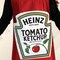 Classic Ketchup Bottle Adult Costume Funny Food Tunic Red Head-In Design Halloween Outfit